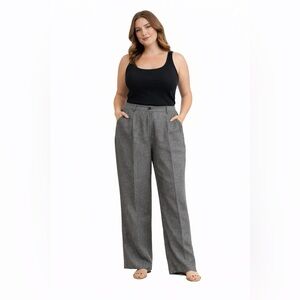 Christian Berg - Wide Leg Linen Pant - Gray - Size 42